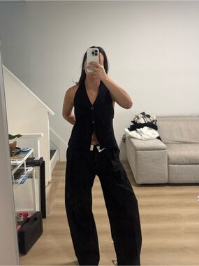 Zara Halter Vest Top Open Back
